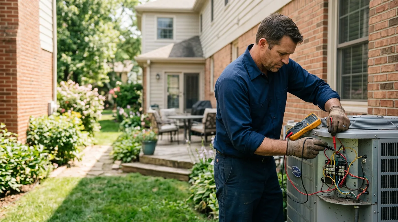 HVAC technician working near Altmar, NY